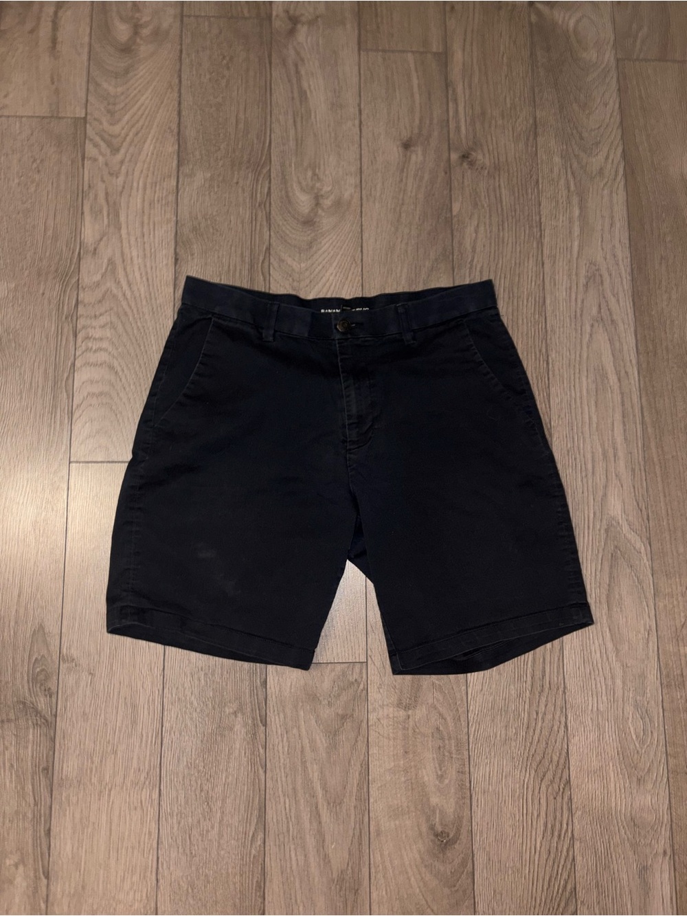 Banana Republic Black Flat-Front Men's Shorts